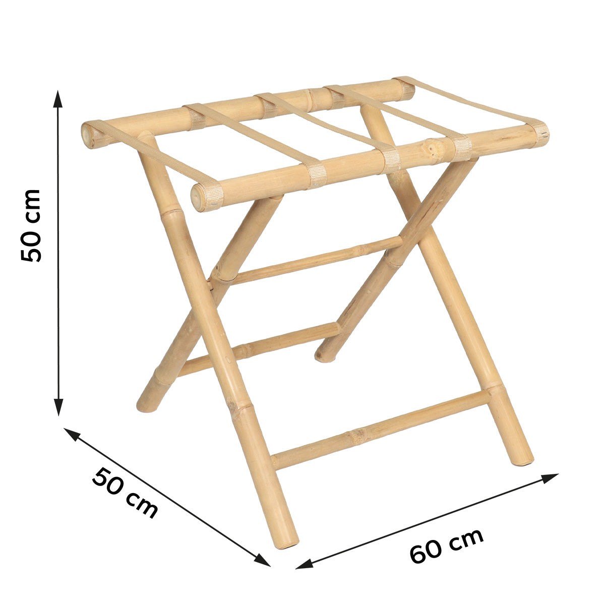 Foldable Bamboo Suitcase Holder- Bamboo