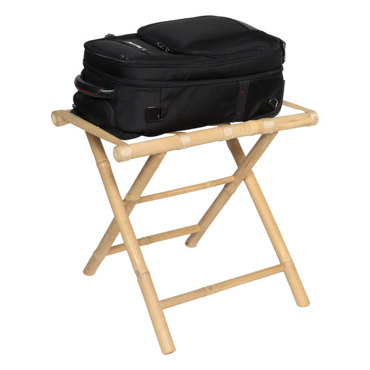 Foldable Bamboo Suitcase Holder- Bamboo