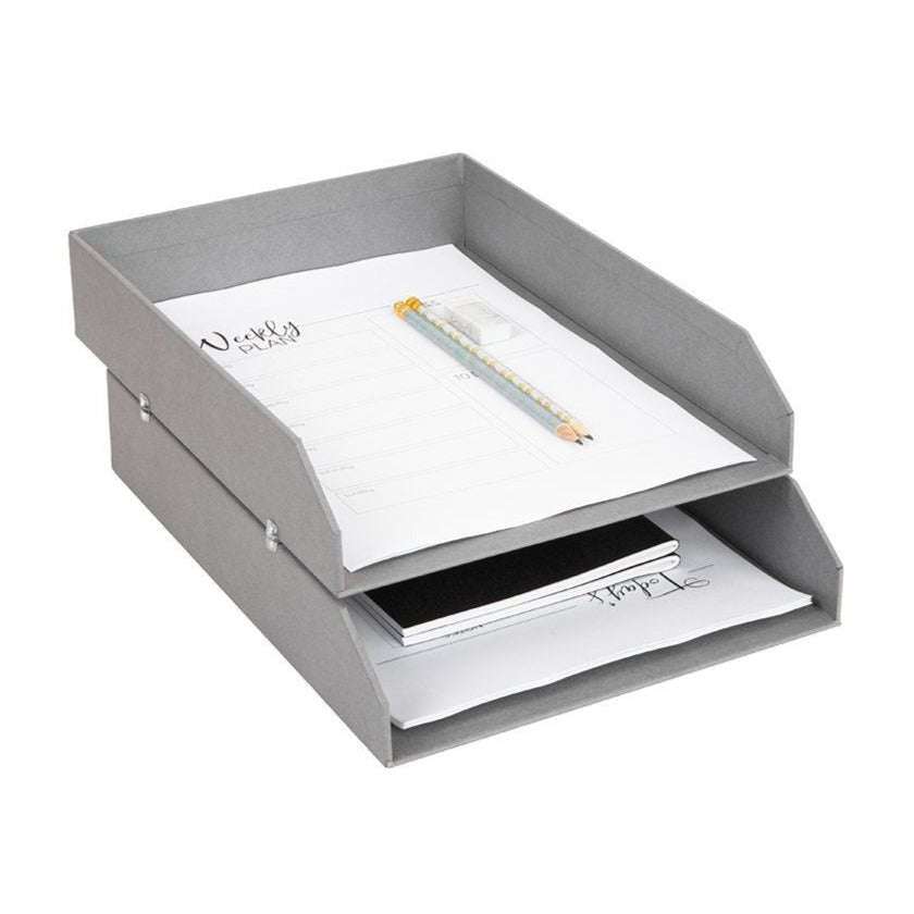 Hakan Lettertray - 2 Set- Light Grey