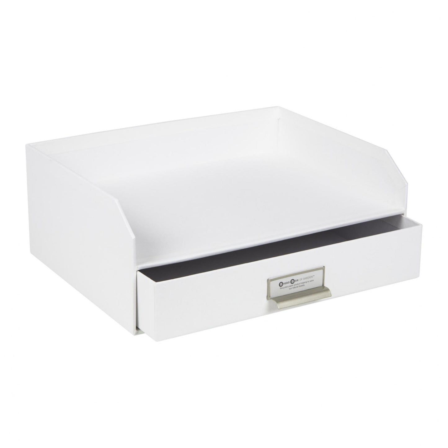 Walter- Letter Tray With Drawer - White