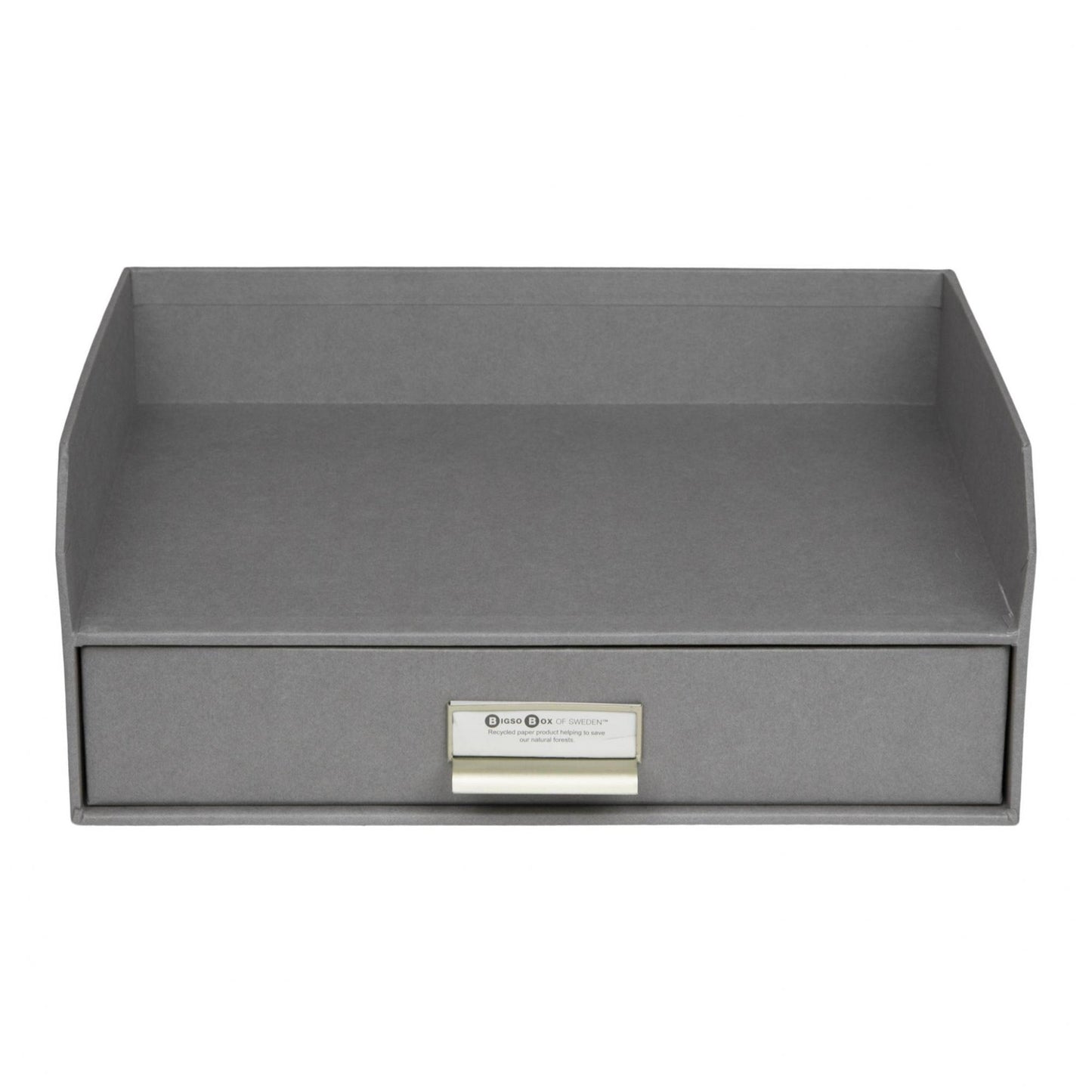 Walter- Letter Tray With Drawer- Grey