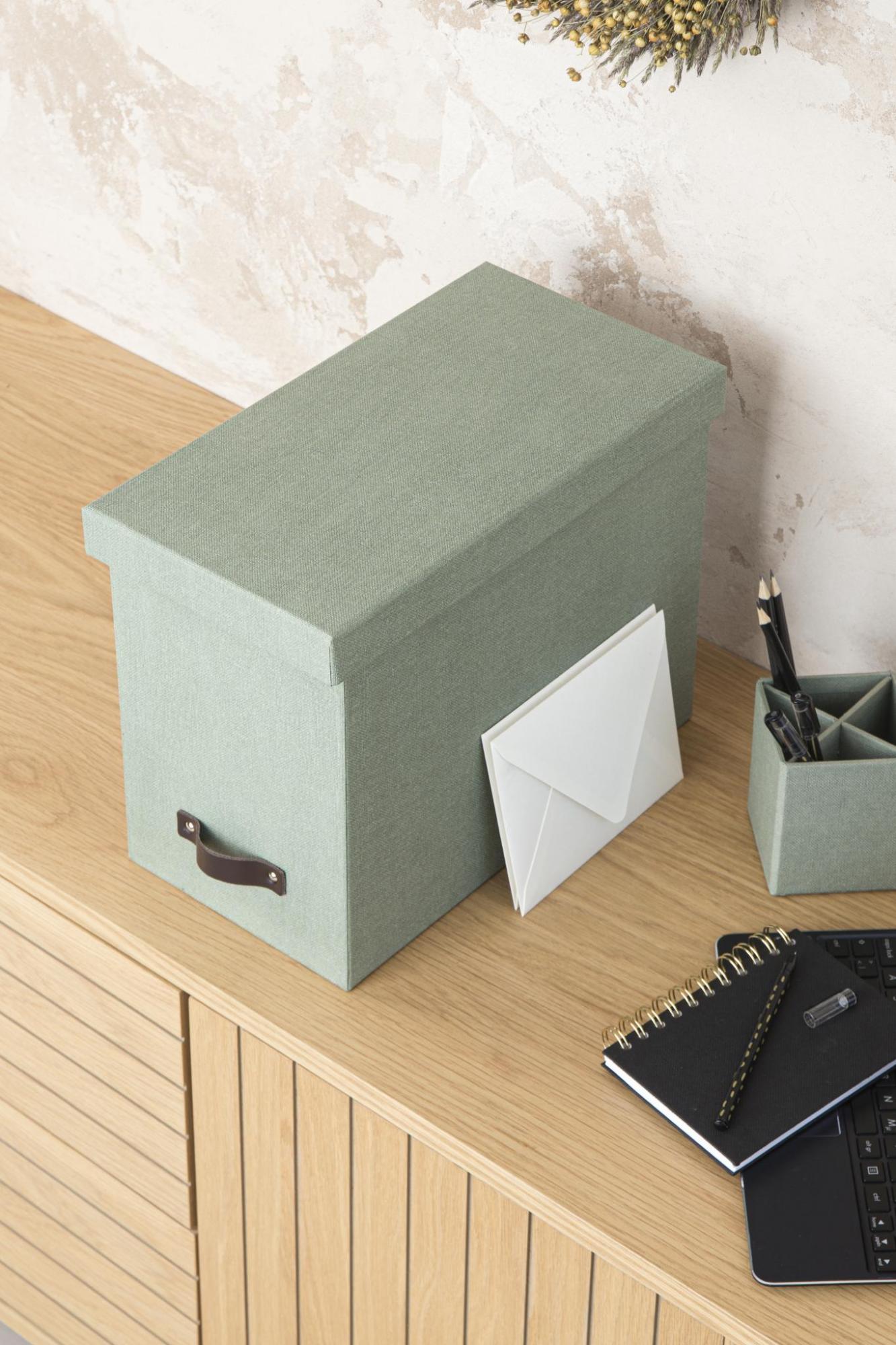 Johan File Box- Soft Teal