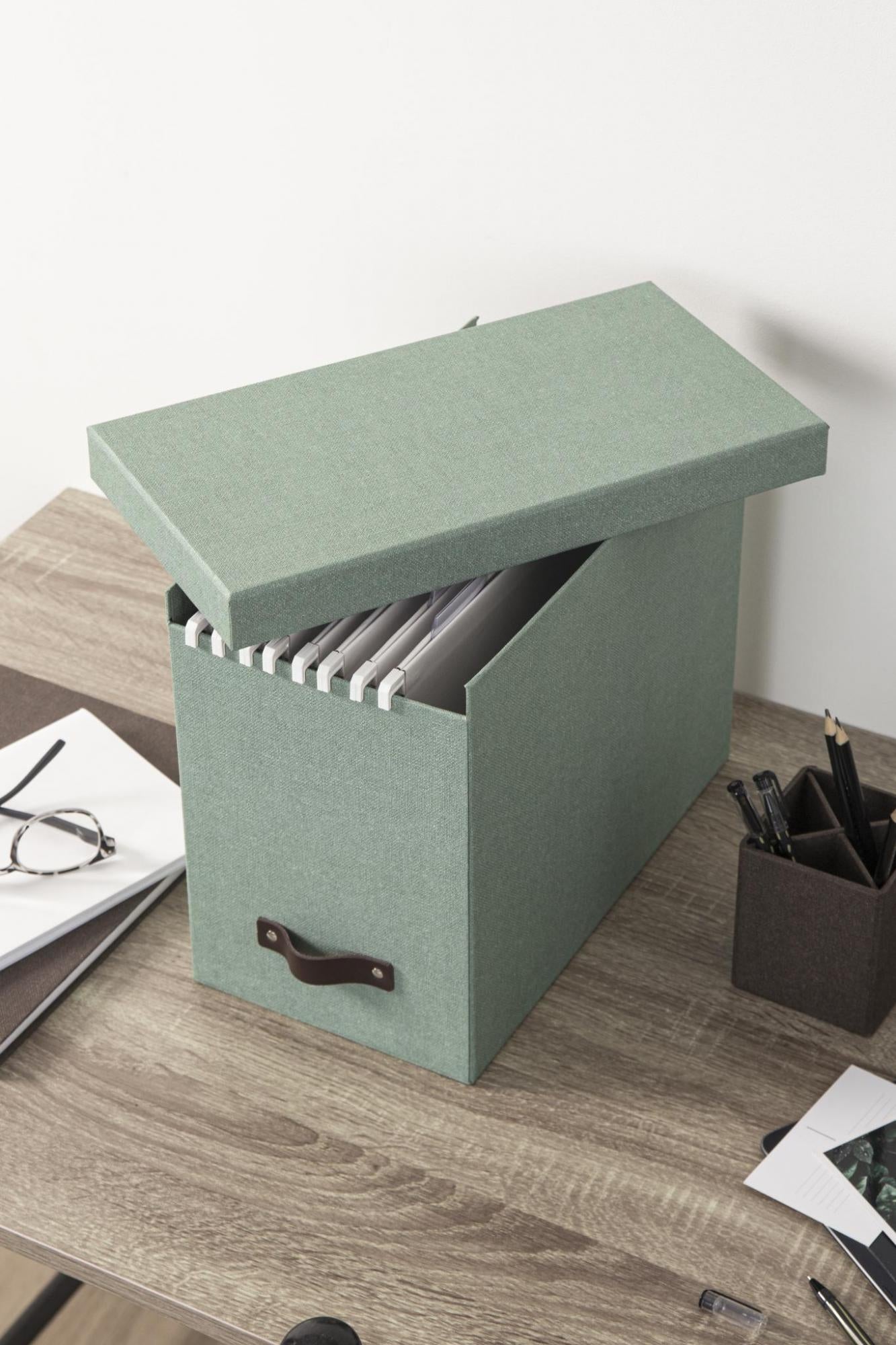 Johan File Box- Soft Teal