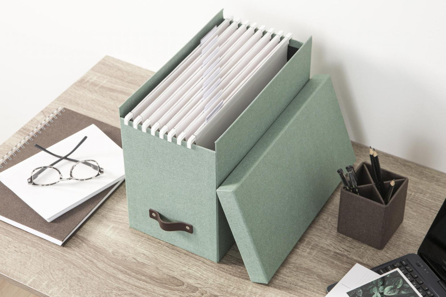 Johan File Box- Soft Teal