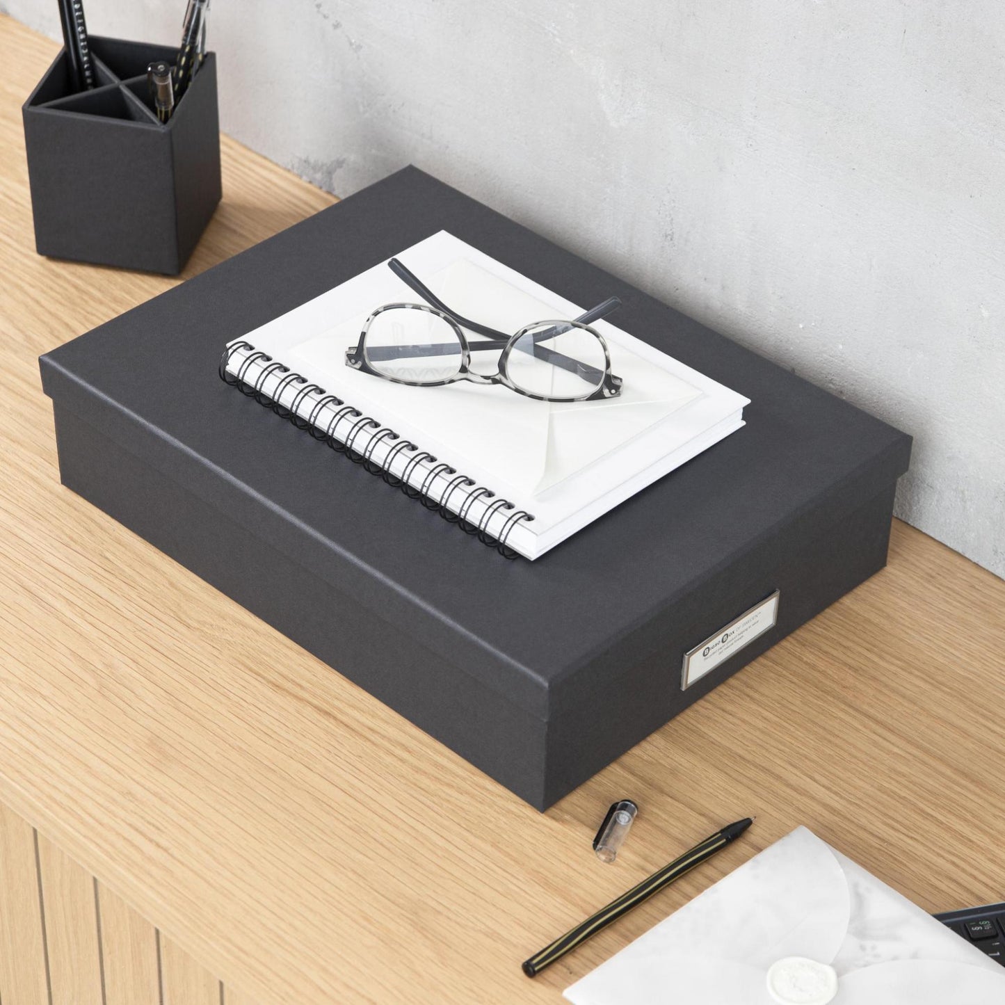 OSKAR Document box- Dark Grey