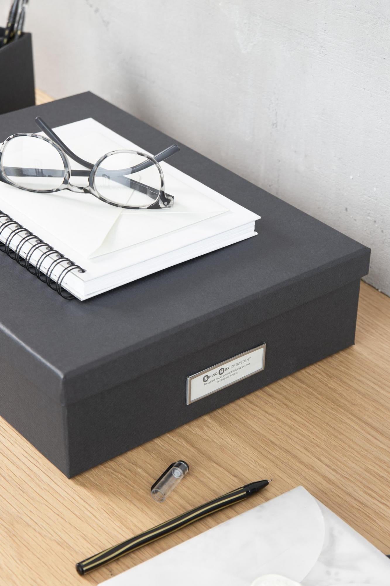 OSKAR Document box- Dark Grey