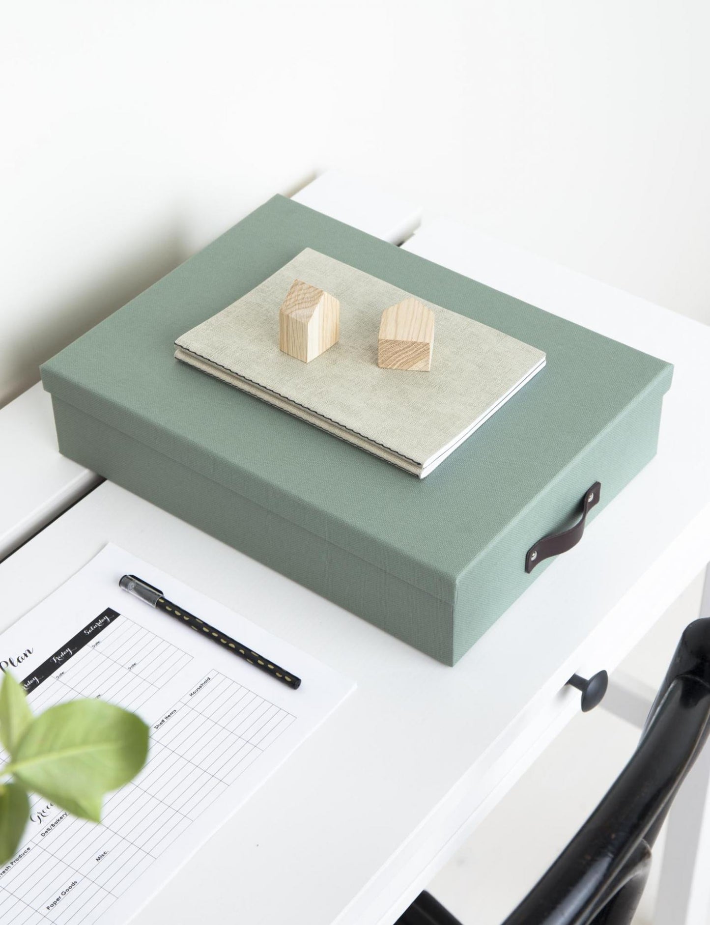 Oskar- A4 Box -Soft Teal