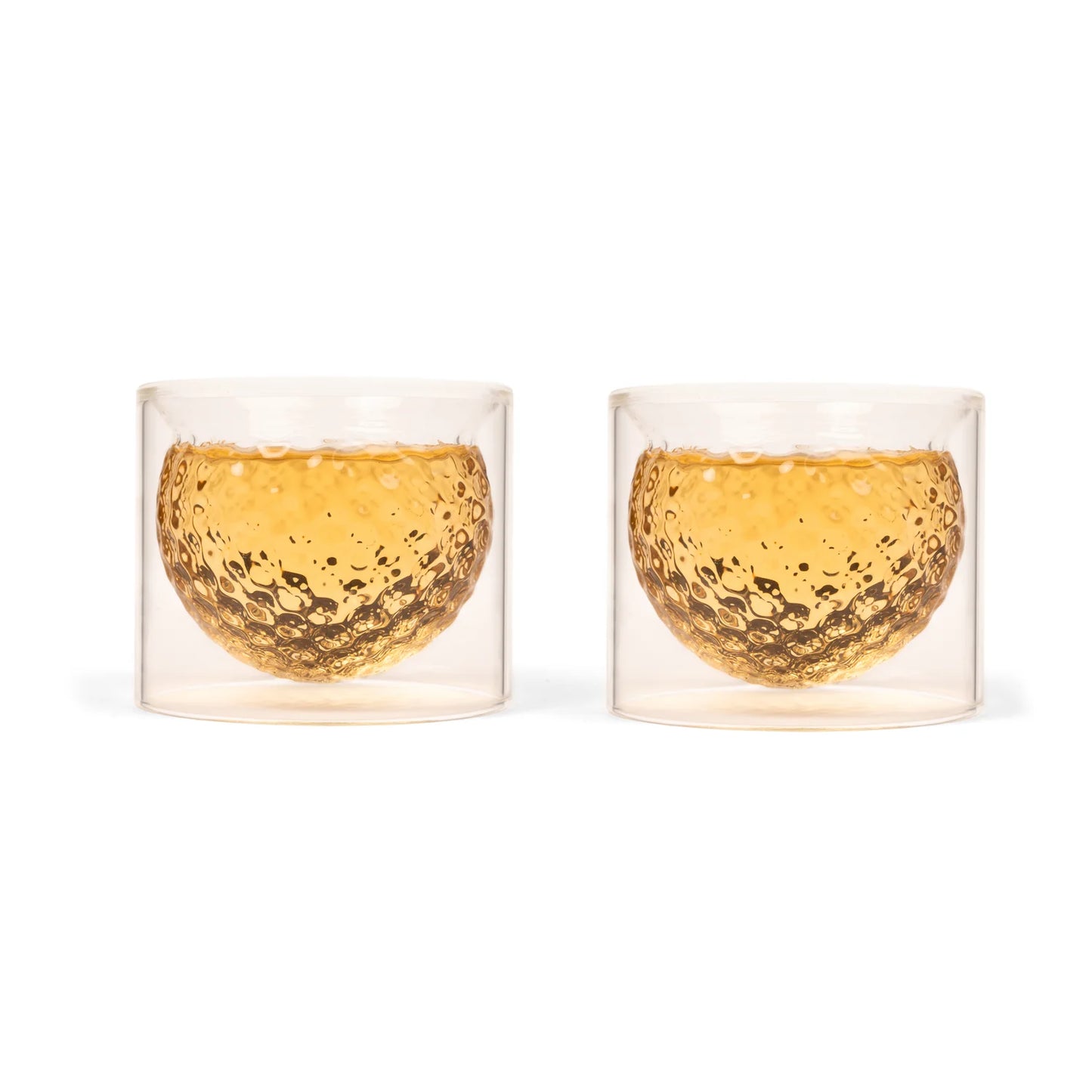 Golf Ball Whiskey Glasses- Set of 2