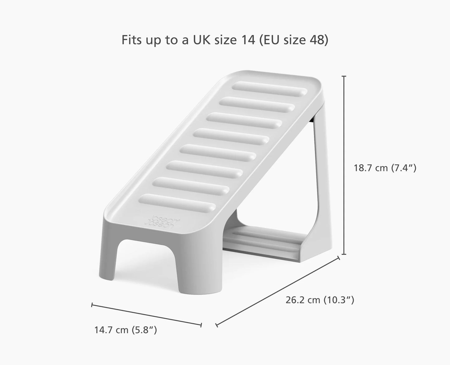 Shoe-in Compact 6-piece Ecru Shoe Caddy