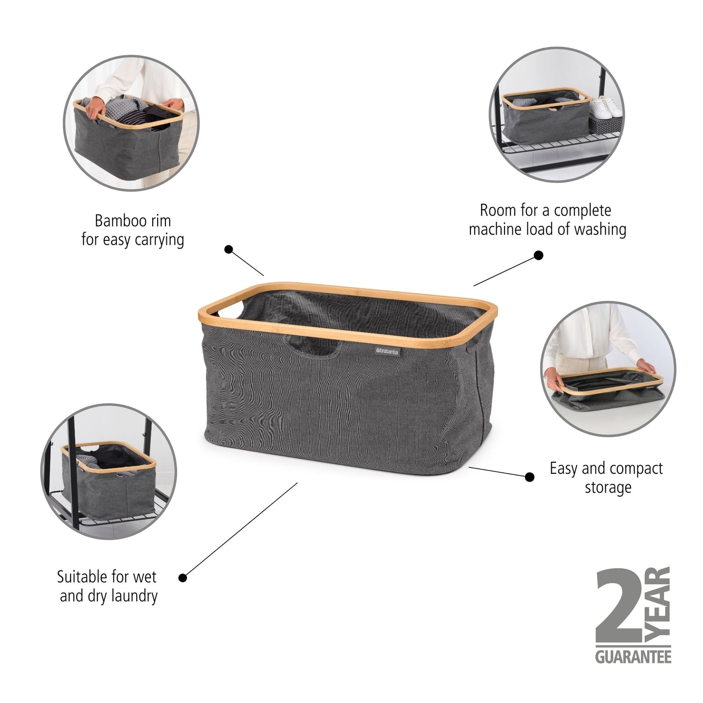 Foldable Laundry Basket-40L