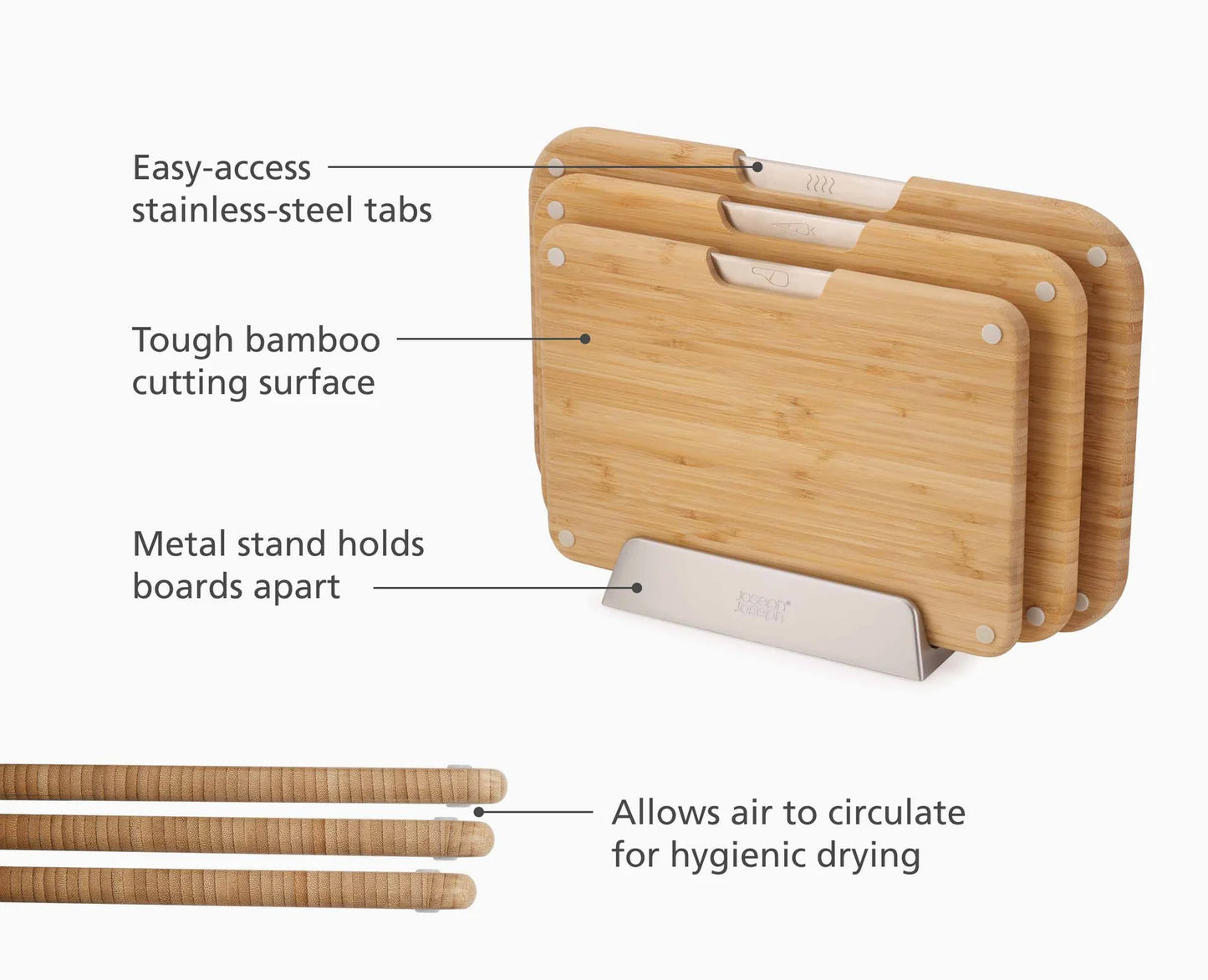 Nest™ Boards 3-piece Bamboo Chopping Board Set