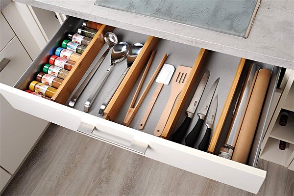 Bamboo Drawer Dividers- 2 Pieces