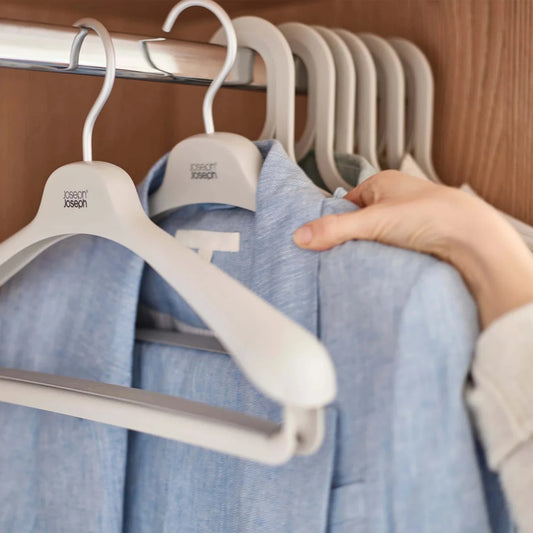 Orderly™ Set of 2 Ecru Suit & Coat Hangers