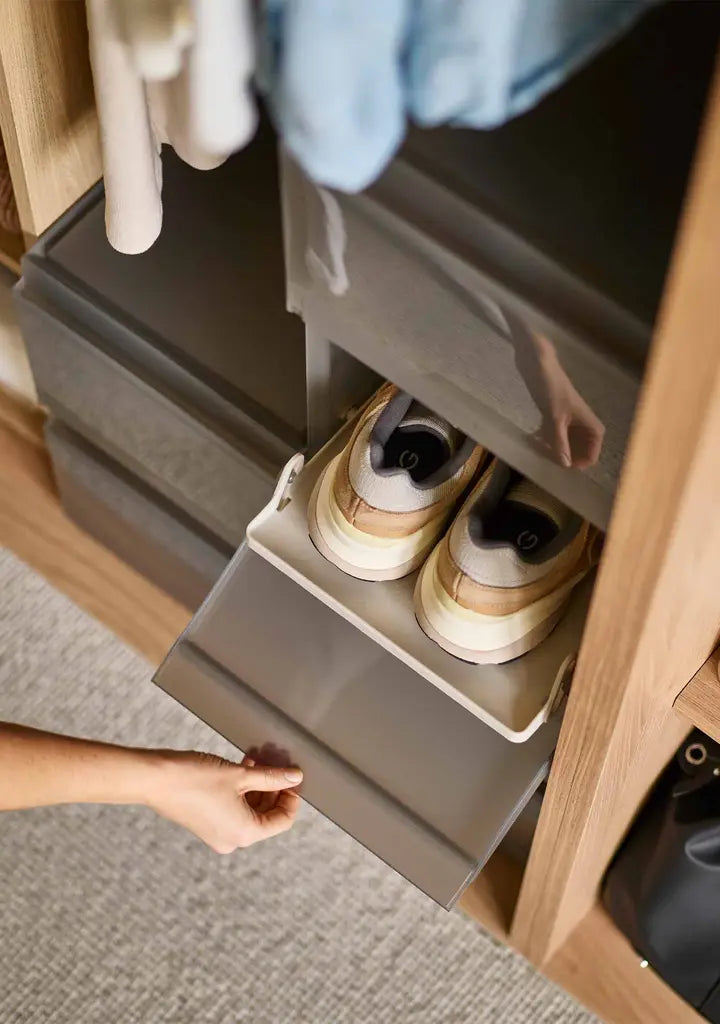 ShoeCase 6-piece Grey Shoe Storage Box