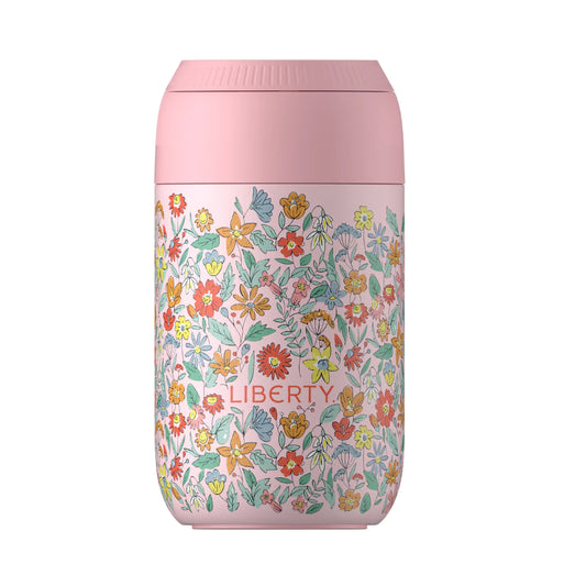 Chilly's  Liberty Series 2 Coffee Cup 340ml Summer Sprigs Blush