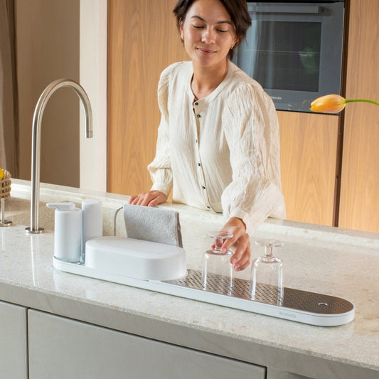 Sink Style Organiser Set Including Soap Dispensers