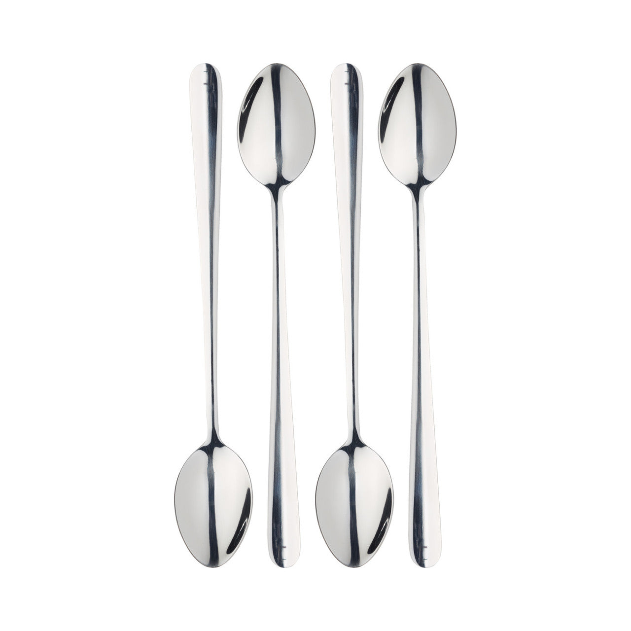 Set of 4 Stainless Steel Latte Spoons