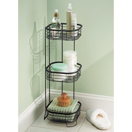 Forma 3 Tier Shower Shelf - Matt Black