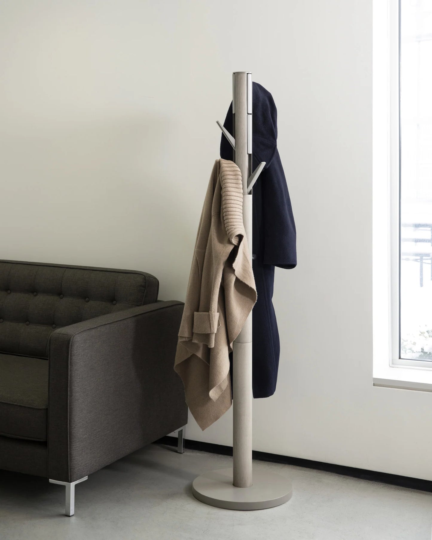 Flapper Coat Rack-Grey