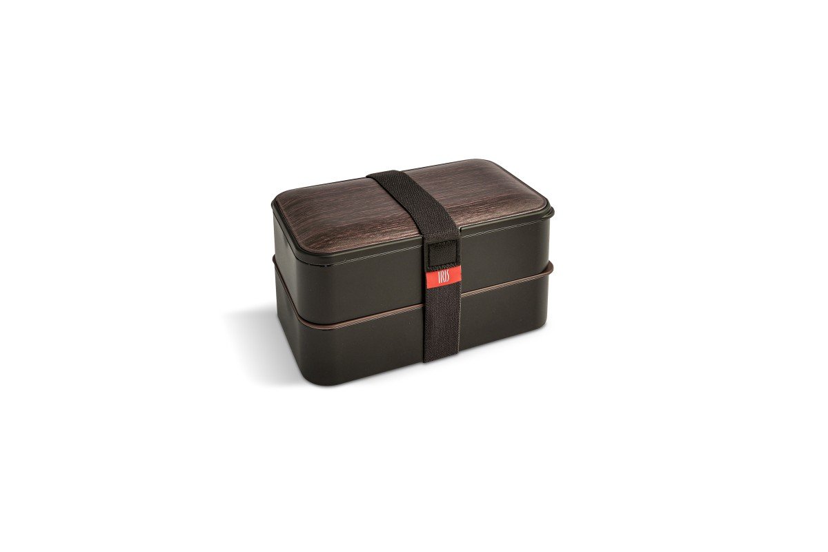 Lunchbox With Cutlery 1.2L - Wooden Brown