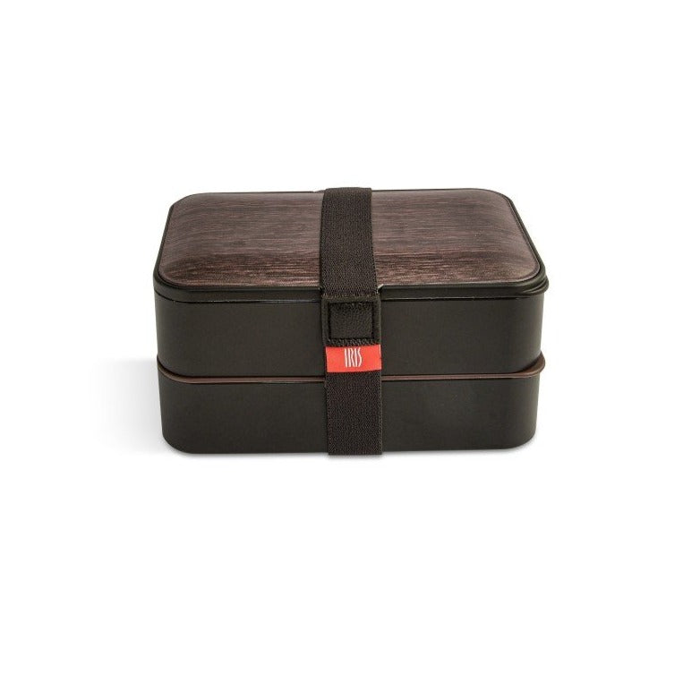 Lunchbox With Cutlery 1.2L - Wooden Brown