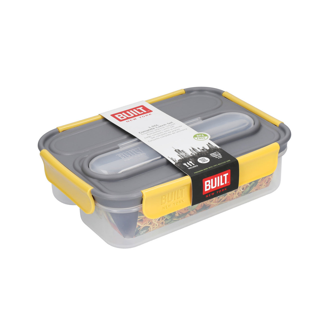 Built Professional 1 L Lunch Box with Cutlery