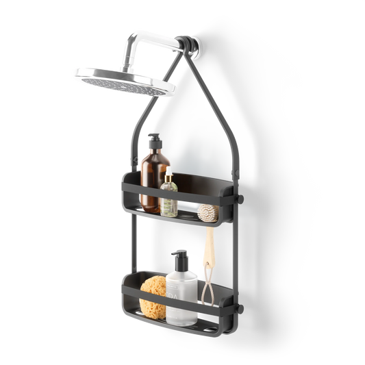 Flex No Rust Shower Caddy - Black- White or Grey