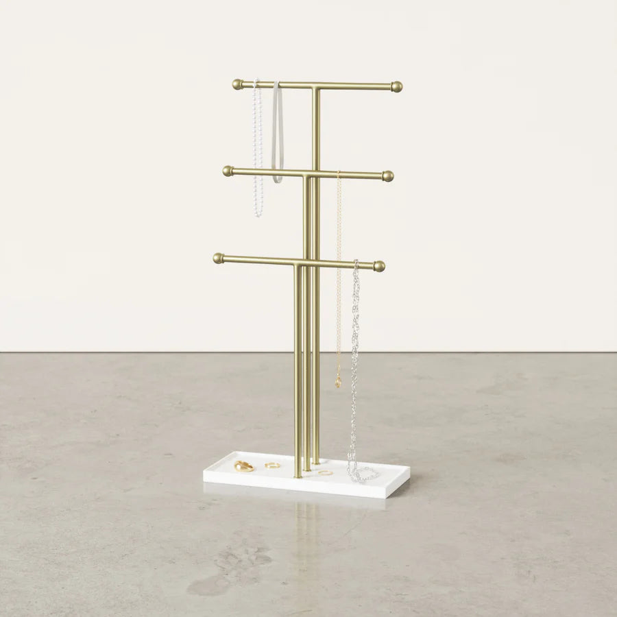 Trigem Jewellery Stand Brass