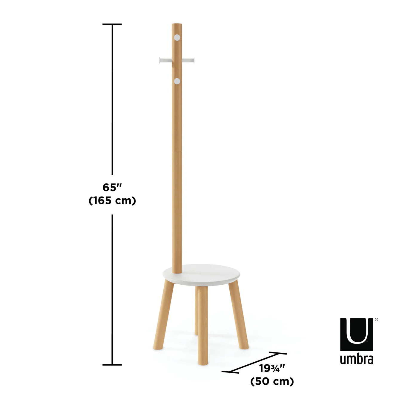 Pillar Stool and Coat Rack The Organised Store