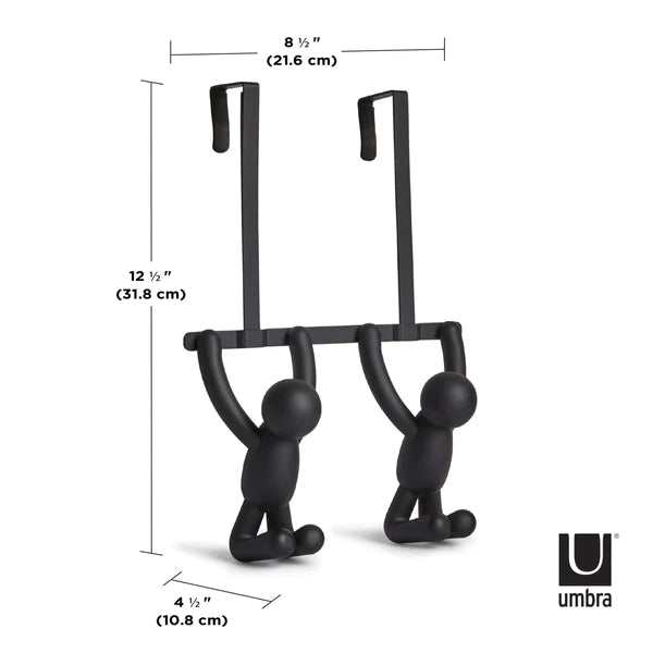 Buddy Over Door Hook- Black