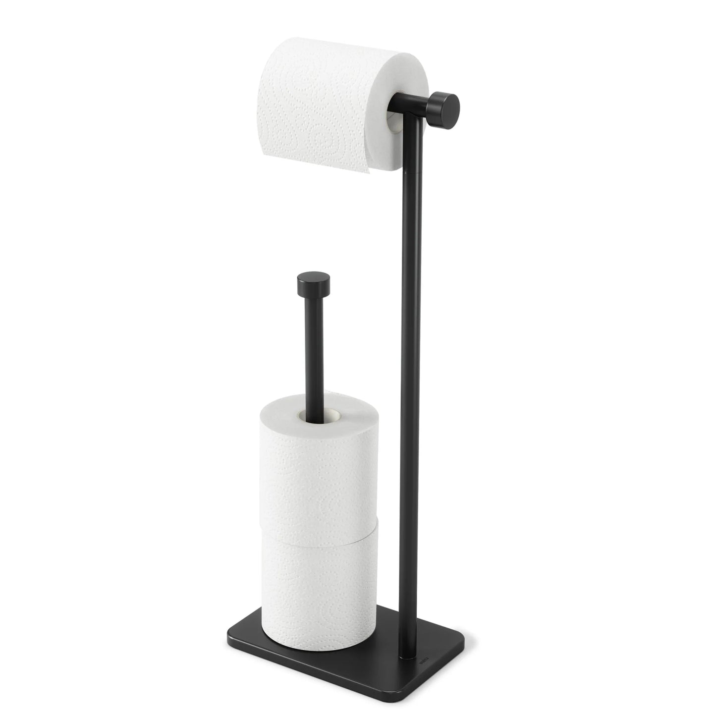 Cappa Toilet Paper Holder & Reserve-Black