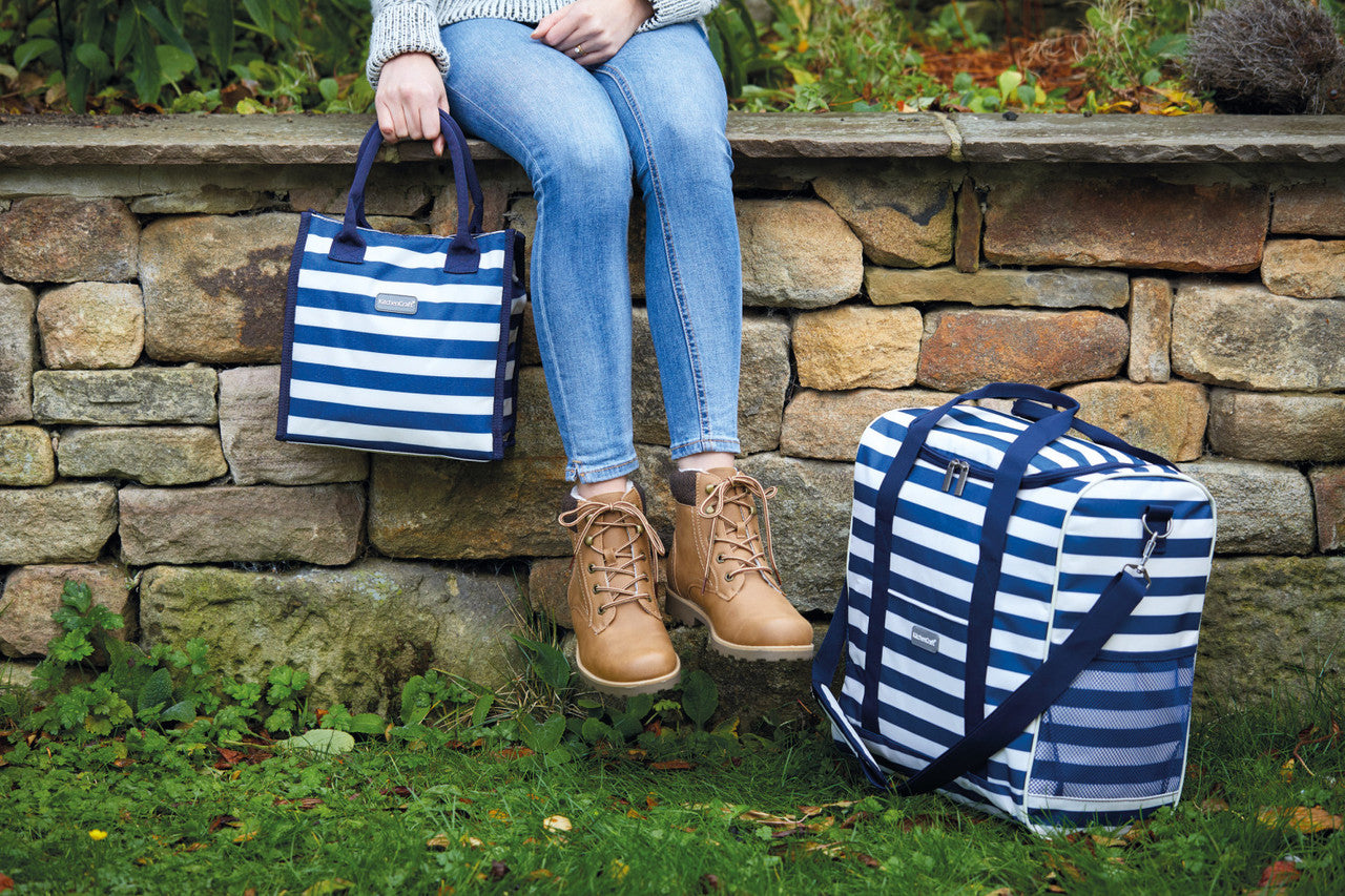 Nautical-Striped Family Cool Bag-Large