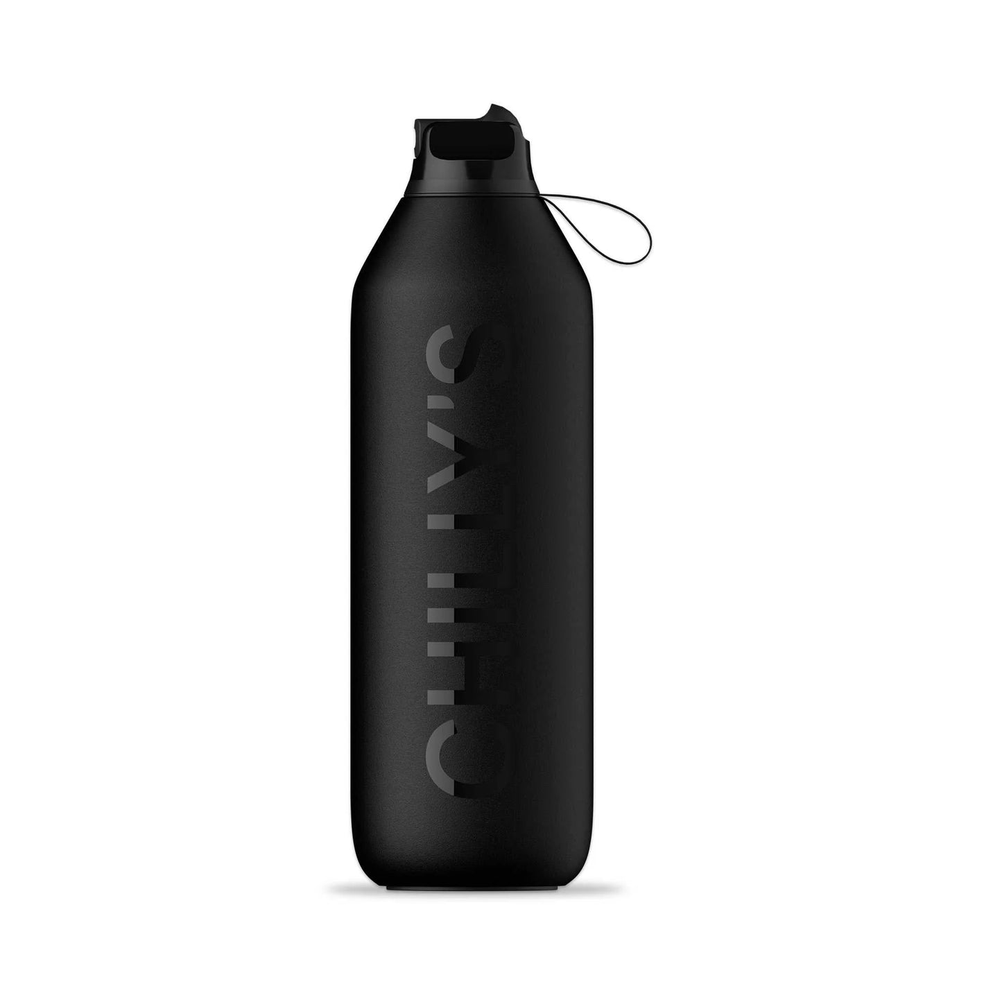 Chilly's Series 2 Insulated Flip Sports Bottle 1L  - Abyss Black