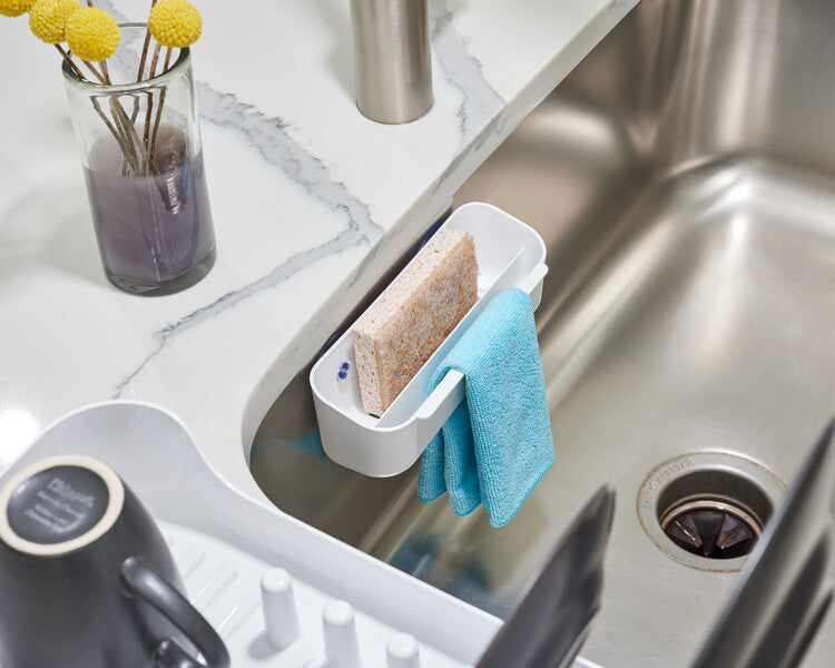 Suction Caddy With Wash Cloth Holder- Recycled Plastic