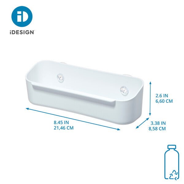 Suction Caddy With Wash Cloth Holder- Recycled Plastic