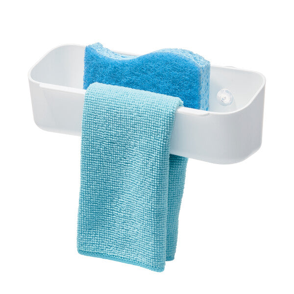 Suction Caddy With Wash Cloth Holder- Recycled Plastic