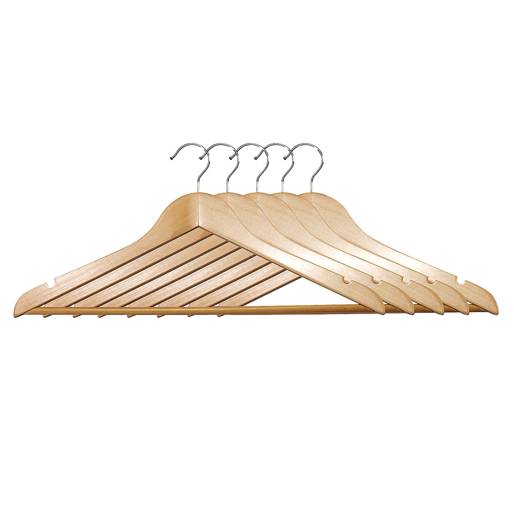 Shaped Wooden Hangers - 5 Pack