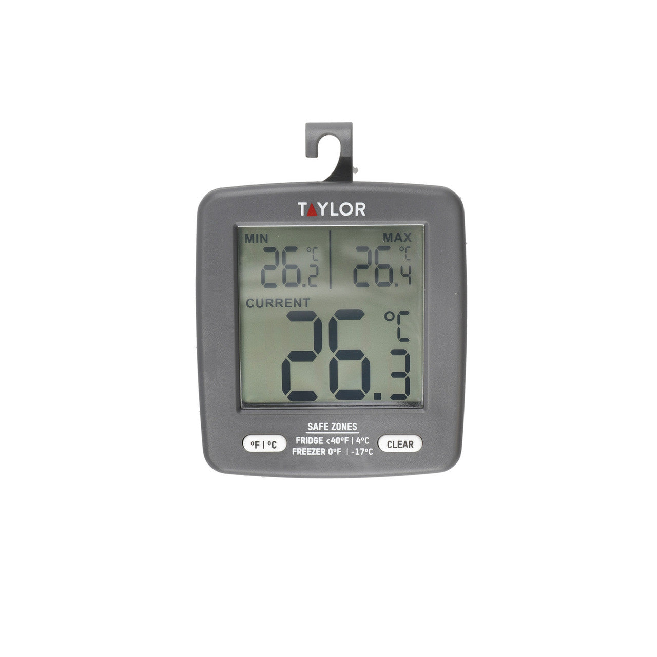 Taylor Pro Digital Fridge and Freezer Thermometer with Min / Max Temperature Display, Plastic