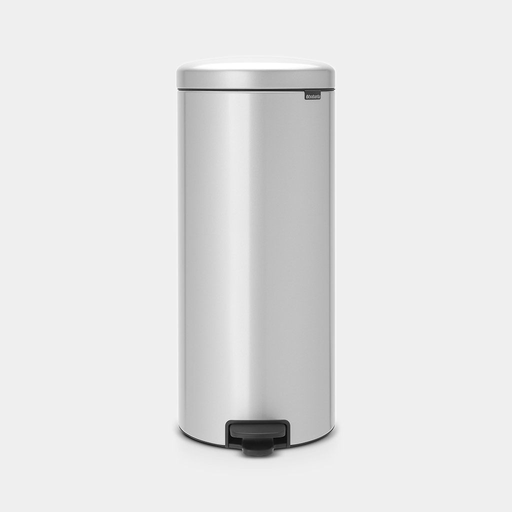 Pedal Bin Newicon 30L Metallic Grey - The Organised Store