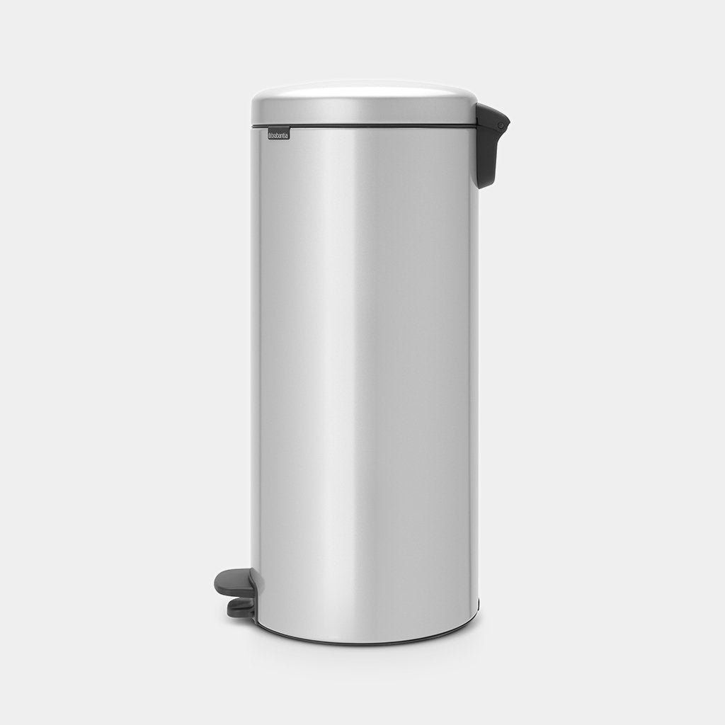 Pedal Bin Newicon 30L Metallic Grey - The Organised Store