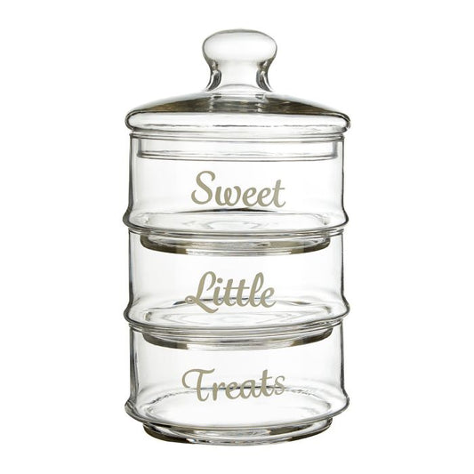 Stackable 3Pc Storage Jar