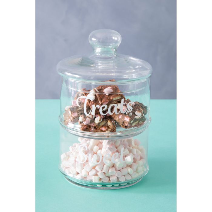 Stackable 2Pc Storage Jar