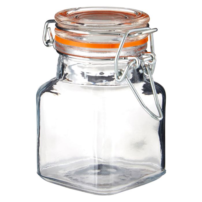 Luca Clip Top Lid Glass Jars Set Of 4