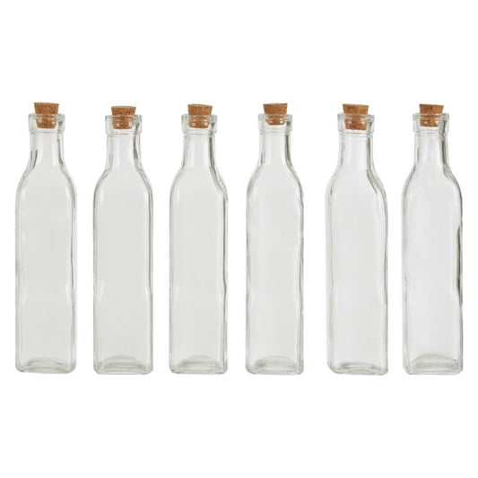 Tromso 6 Piece Glass Bottles- Large-250ml