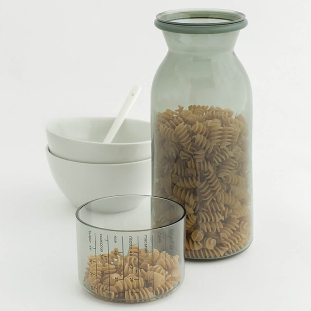 Storage Jar With Measuring Cup 1.3L - The Organised Store