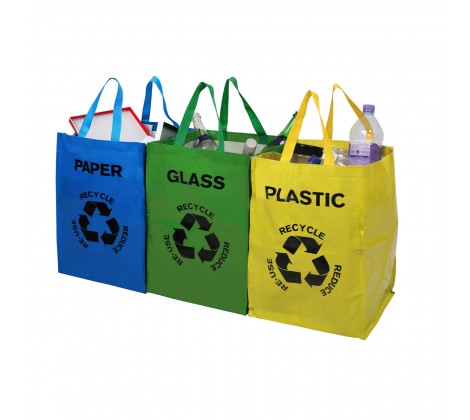 Echo Recycle Bags- Set of three - The Organised Store