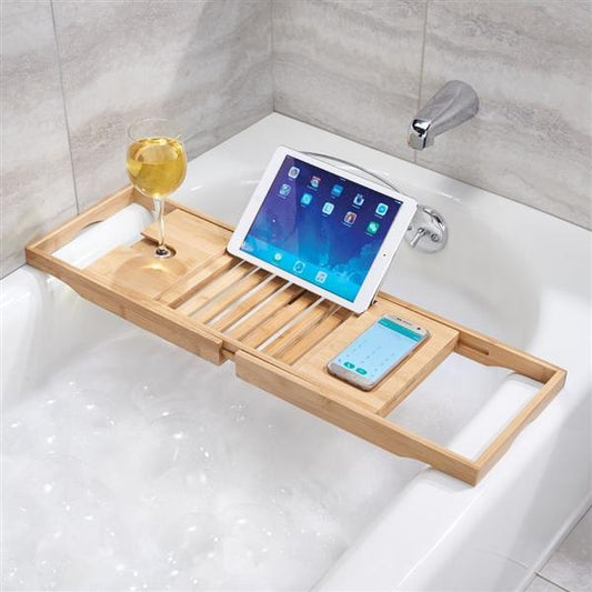 Bamboo Bath Caddy - The Organised Store