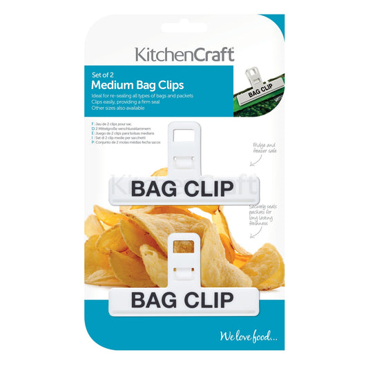 Plastic Bag Clips Medium Pack Of 2 - The Organised Store