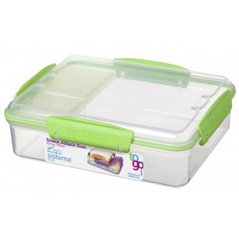 Make & Take Lunch Box Bento, Large, Plastic - Jade Green