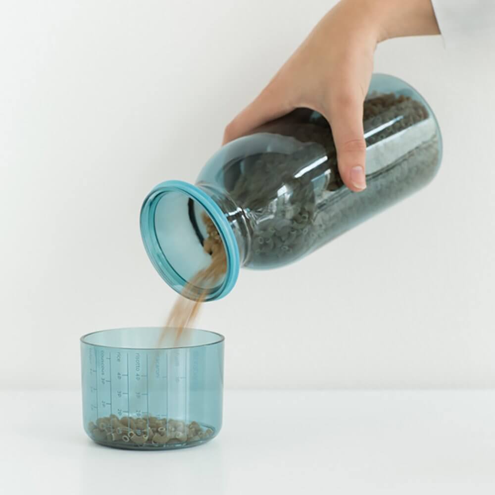 Storage Jar With Measuring Cup 1.3L - The Organised Store